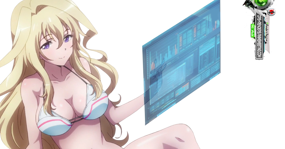 Gakusentoshi Asterisk:Claudia Enfield Hyper Sexy Bikini Anime Render(2vers)...