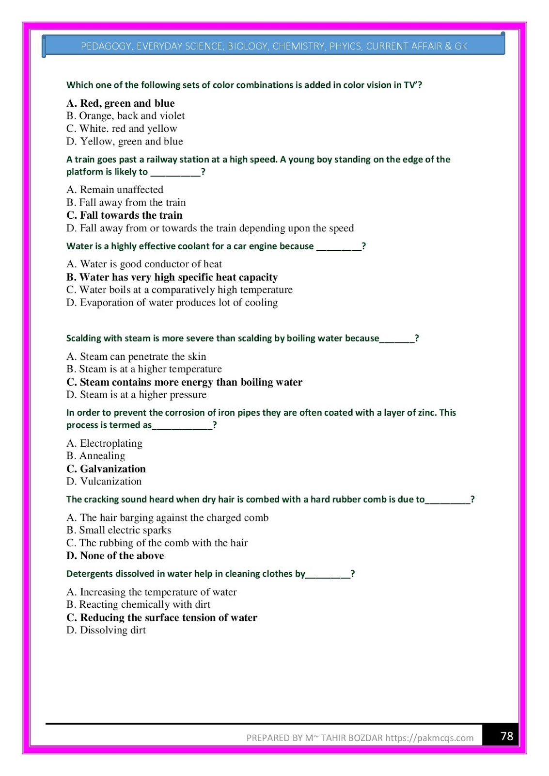 KNOWLEDGE FOR ALL MCQs FOR EARLY CHILDHOOD EDUCATION TEST ECT THROUGH