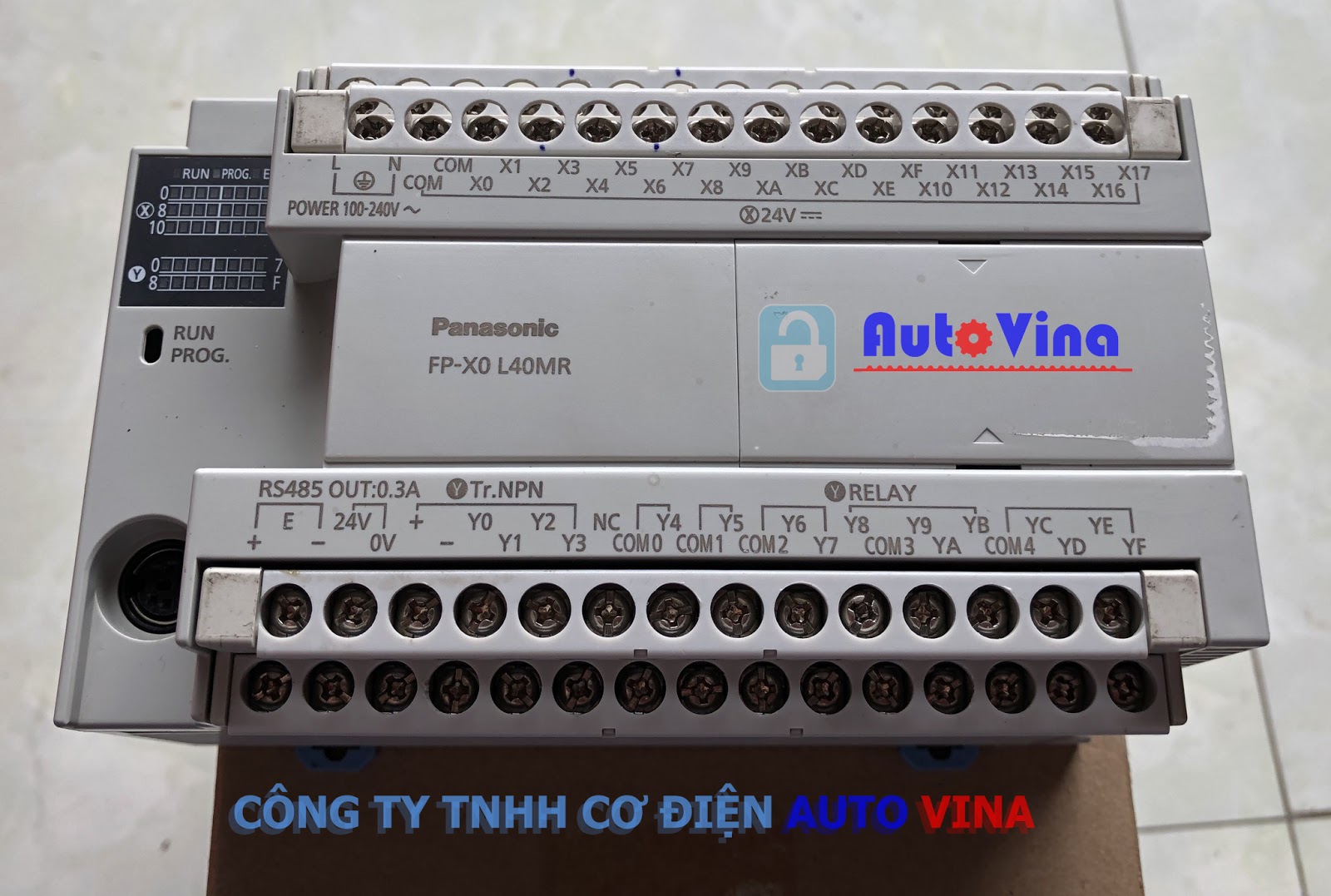 PLC Panasonic FP-X0 L40MR được khách hàng gửi về văn phòng Công ty Auto Vina tại Hà Nội để mở khóa