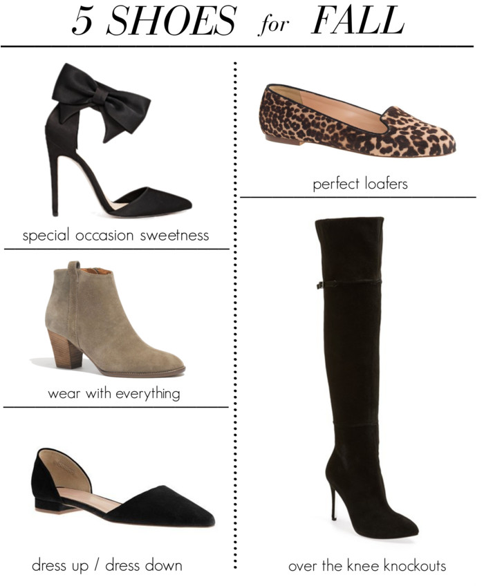 A Little Lovelier: The 5 Shoes You Need