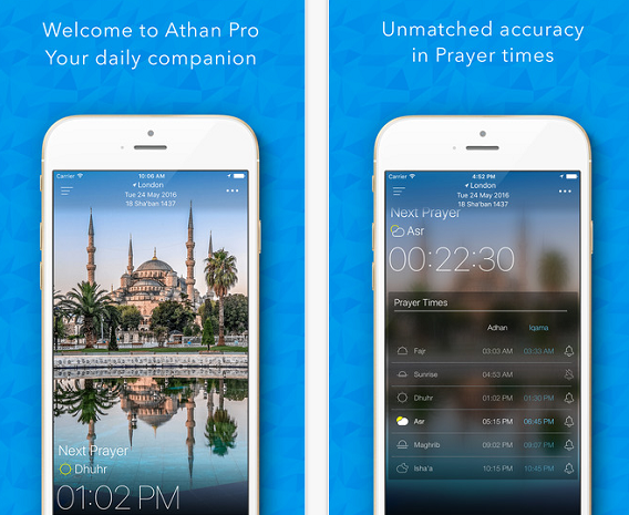 تطبيق رمضان - Athan Pro تطبيق Athan Pro الأذان أوقات الصلاة اندرويد ايفون ويندوز فون Athan Pro for Muslim Ramadan Prayer times Islam with Quran اي او اس