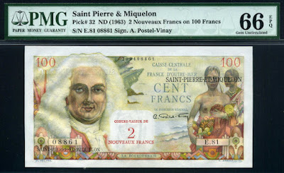 Saint Pierre and Miquelon Franc currency money collection