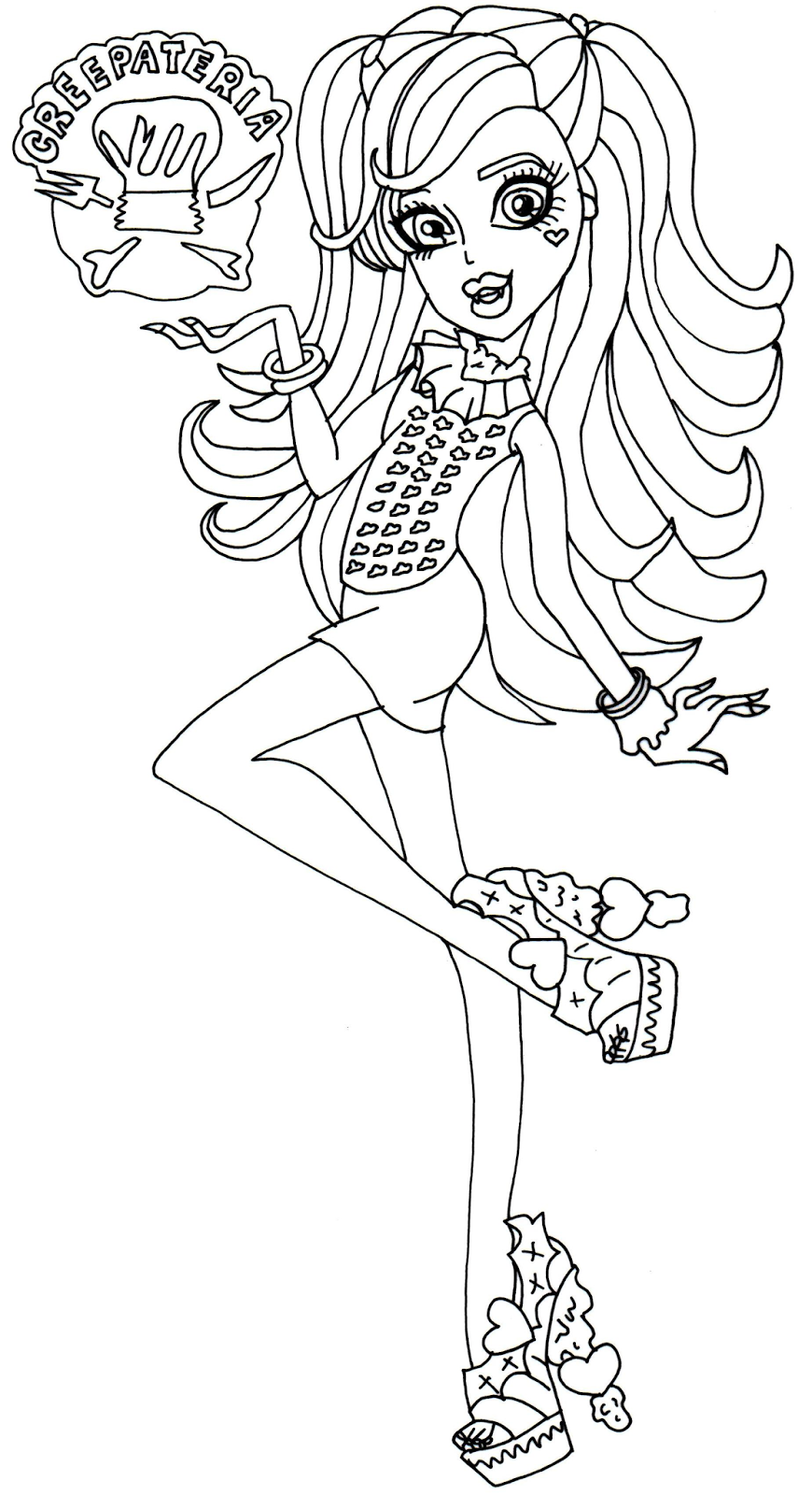 Free Printable Monster High Coloring Pages April 2014