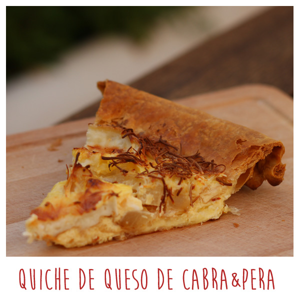 Foto: Quiche de pera y queso de cabra