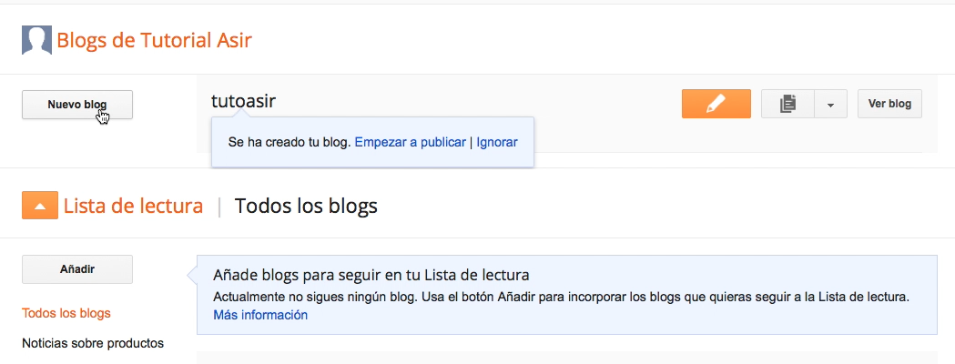 Tutoriales Asir: Diseño de un blog de Blogger
