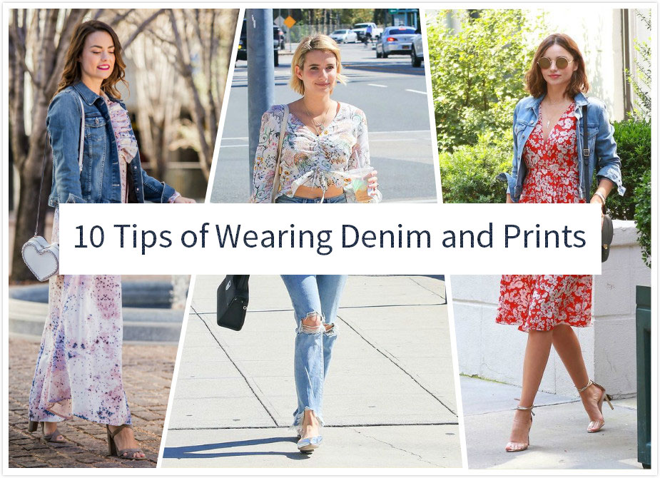 10 Tips of Wearing Denim and Prints - Morimiss Blog