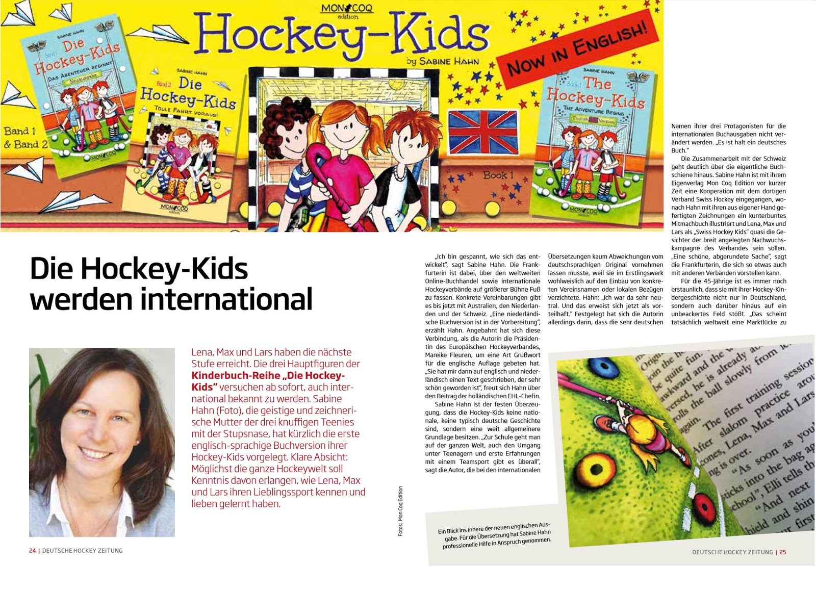 Sabine Hahn Die Deutsche Hockey Zeitung im HockeyKids Fieber