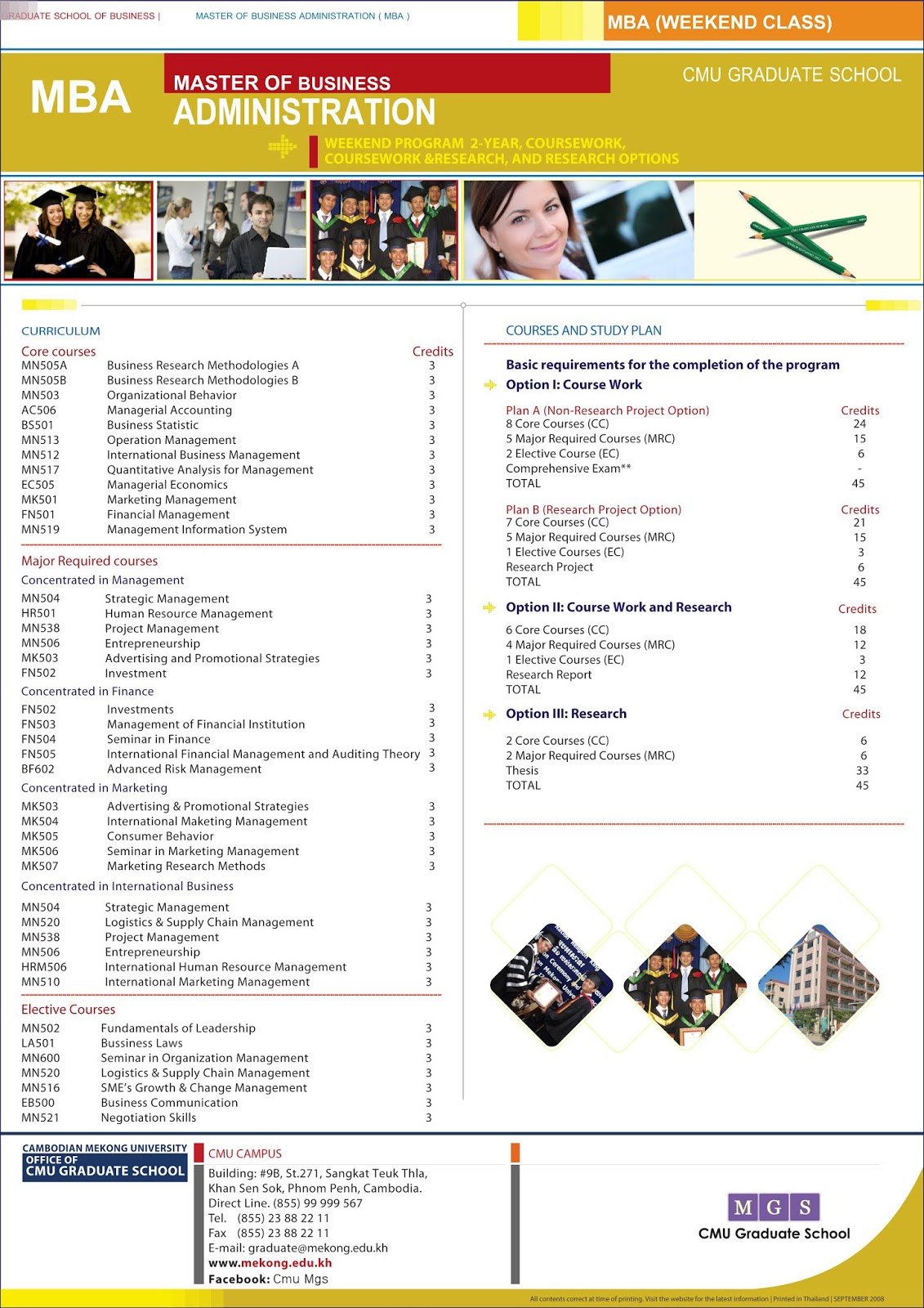 Master Degree Program MBA Mekong Training Center