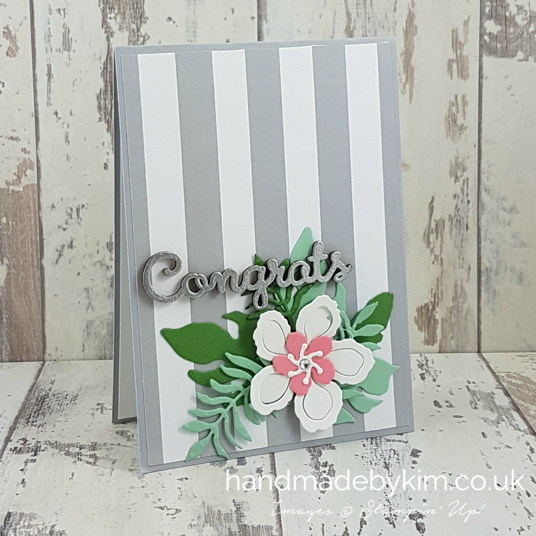 Handmade wedding card as showcased in Kylie Bertucci's Blog Highlight