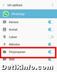 izin aplikasi whatsapp
