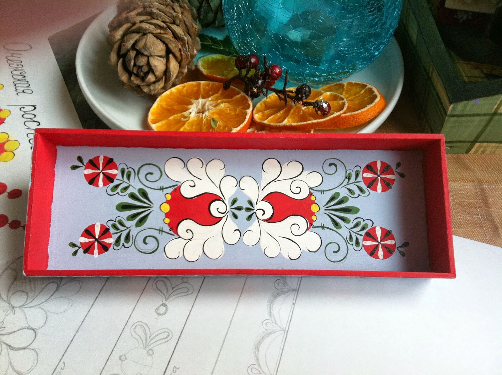 Онежская роспись картинки