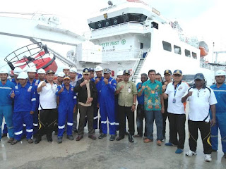 KN Yesfus Bawa Fasilitas  Sandar Pertamina ke Pelabuhan Donggala