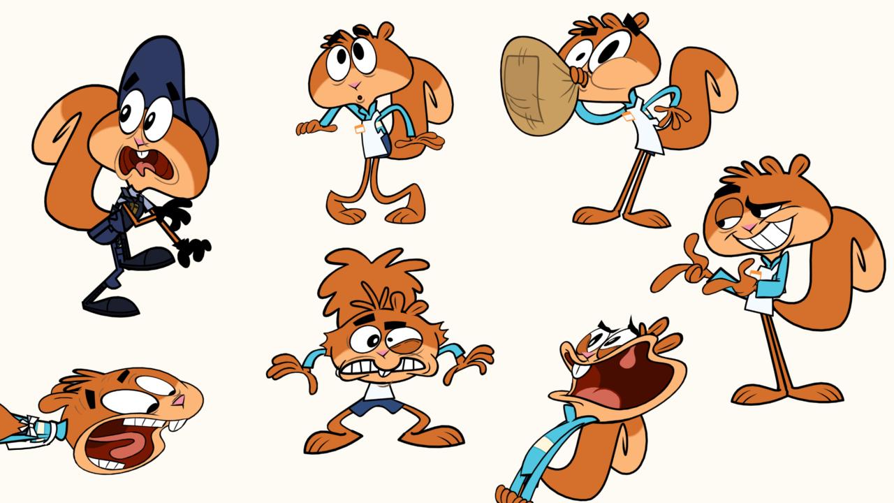 adam de blog Scaredy Squirrel Cartoon Posing and key animation
