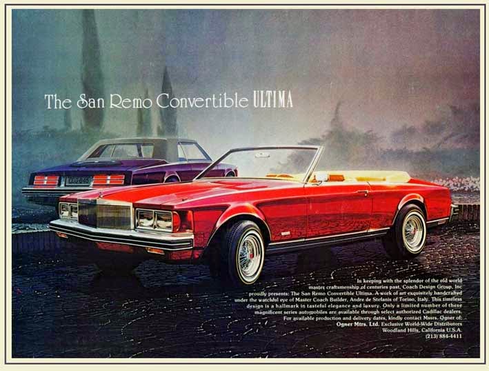 Just A Car Guy The Convertible Cadillac Seville San Remo Ultima The Convertible Cadillac Seville San Remo Ultima