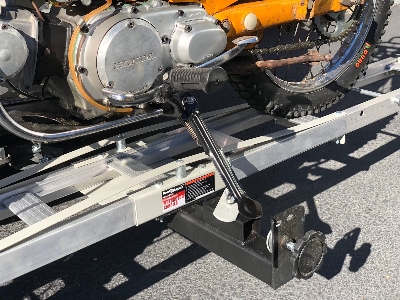 Motorcycle Wheel Stand Haul-Master Motorcycle Wheel Chock New In