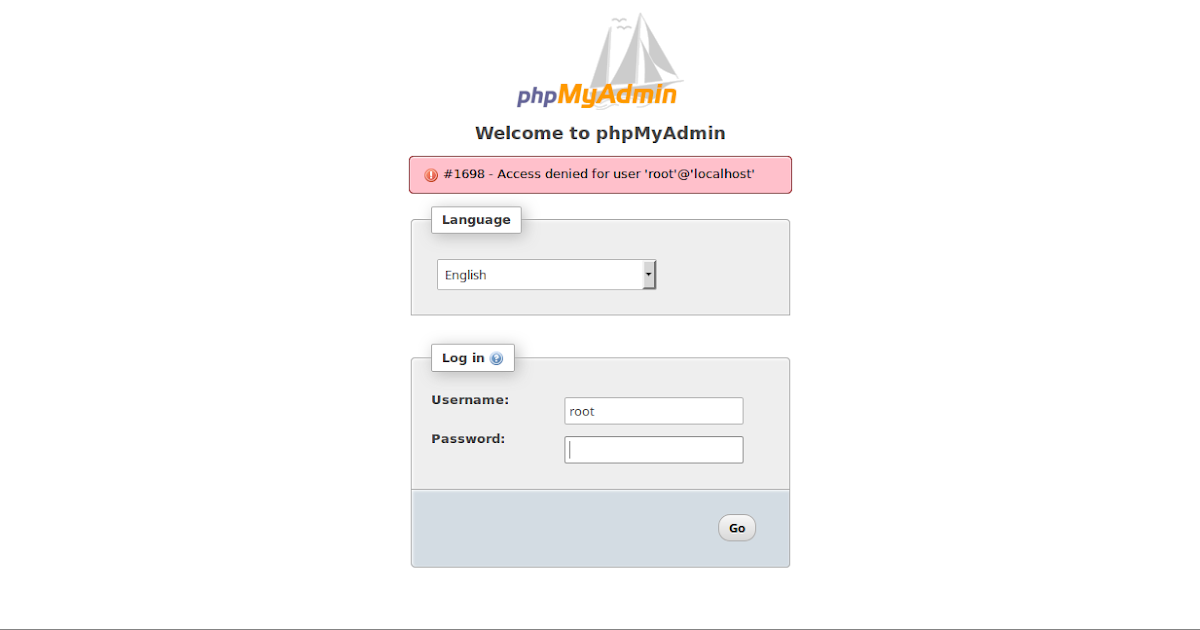 Phpmyadmin access denied for user. Phpmyadmin access denied for user
