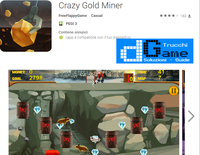 Trucchi Crazy Gold Miner Mod Apk Android v1.1