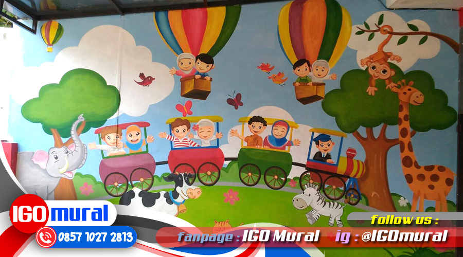 Lukisan Dinding Sekolah Mural Art Penting Menunjang Suasana Mendukung Lingkungan