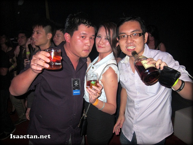 Happy faces over at H-Artistry 2012 , don't mind my Hennessy bottle