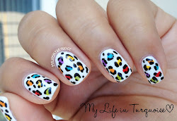 rainbow nails nail leopard fun
