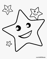 coloring twinkle stars template printable