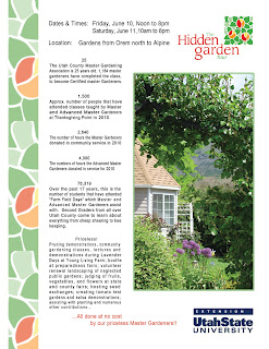 AstinMedia: Utah Valley hidden Garden Tour Flyers