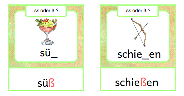 ABC-Katze: Steckleistenmaterial: ss oder ß?