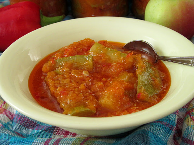 Салат из кабачков "Татарская песня" (заготовка на зиму)