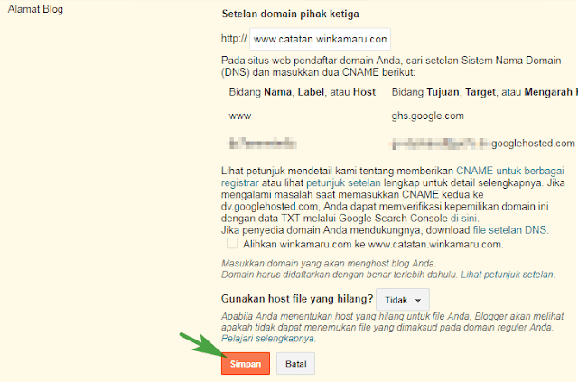 Cara Membuat Subdomain di Blogspot dari Domain Sendiri Cara Membuat Subdomain di Blogspot dari Domain Sendiri