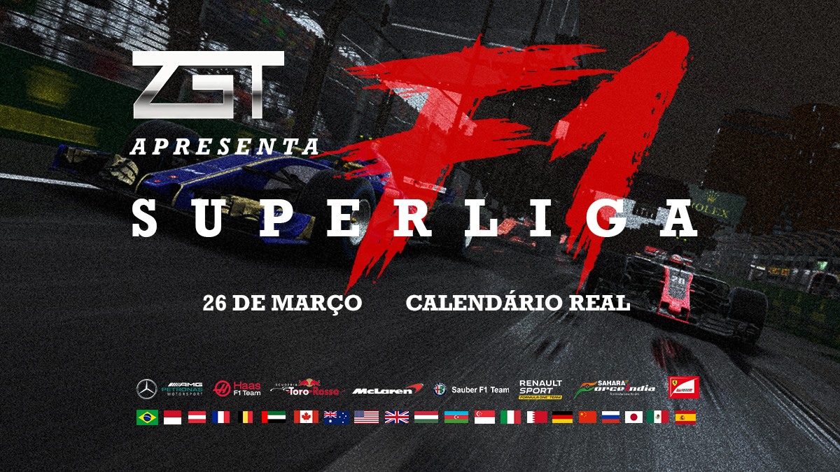 LIGA ZGT - Campeonato Super Liga F1 Inscrições abertas