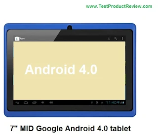 7" MID Google Android 4.0 tablet