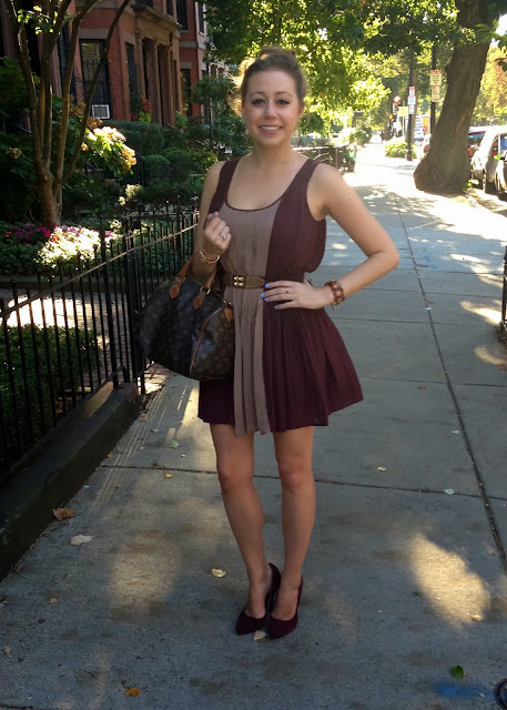 Cupcakes & Couture: What I Wore: Burgundy Pleats