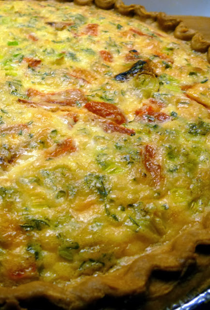 Lindaraxa: On A Cold Winter Night...Crabmeat And Roasted Red Pepper Quiche