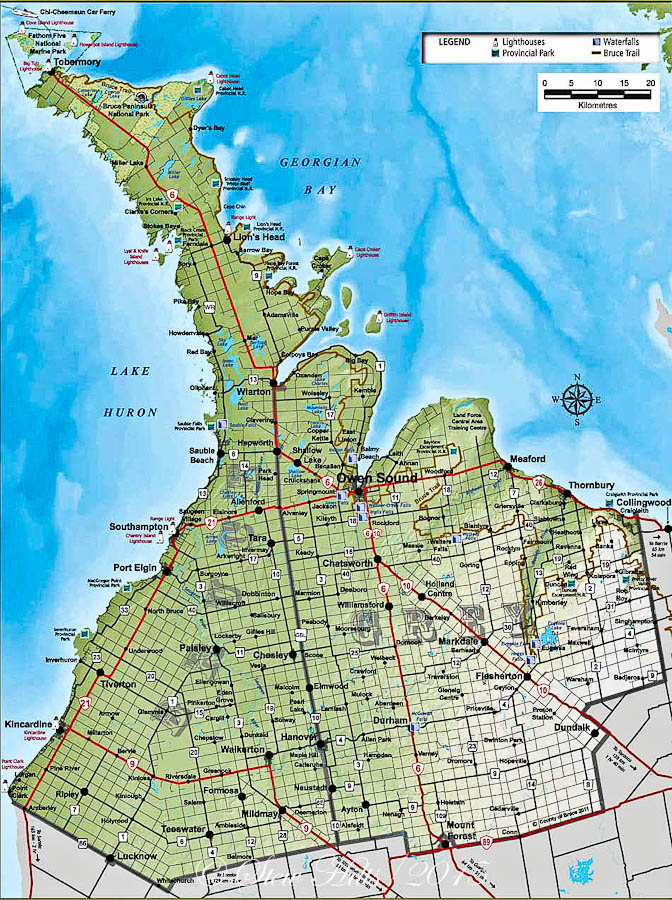 Grey Bruce County Map Seasons In The Valley + Furry Gnome's Adventures: Introducing The Bruce  Peninsula