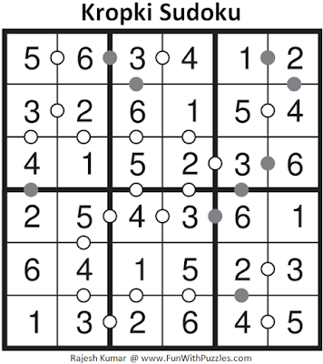 Kropki Sudoku (Mini Sudoku Series #55) Answer