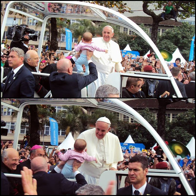 Notícia boa pra mais de metro! Giovana conseguiu ser abençoada pelo Papa na JMJ!