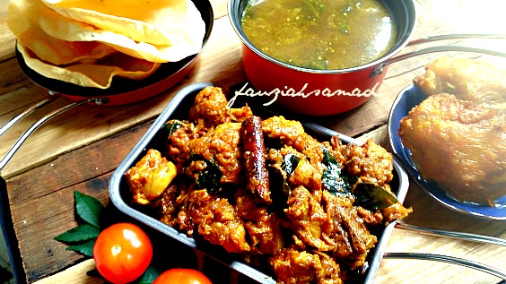 Chicken Paratel Kari Kering India Fauziahsamadcom