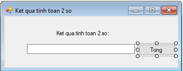 tinhoccoban.net - Giao diện cho form Kết quả.
