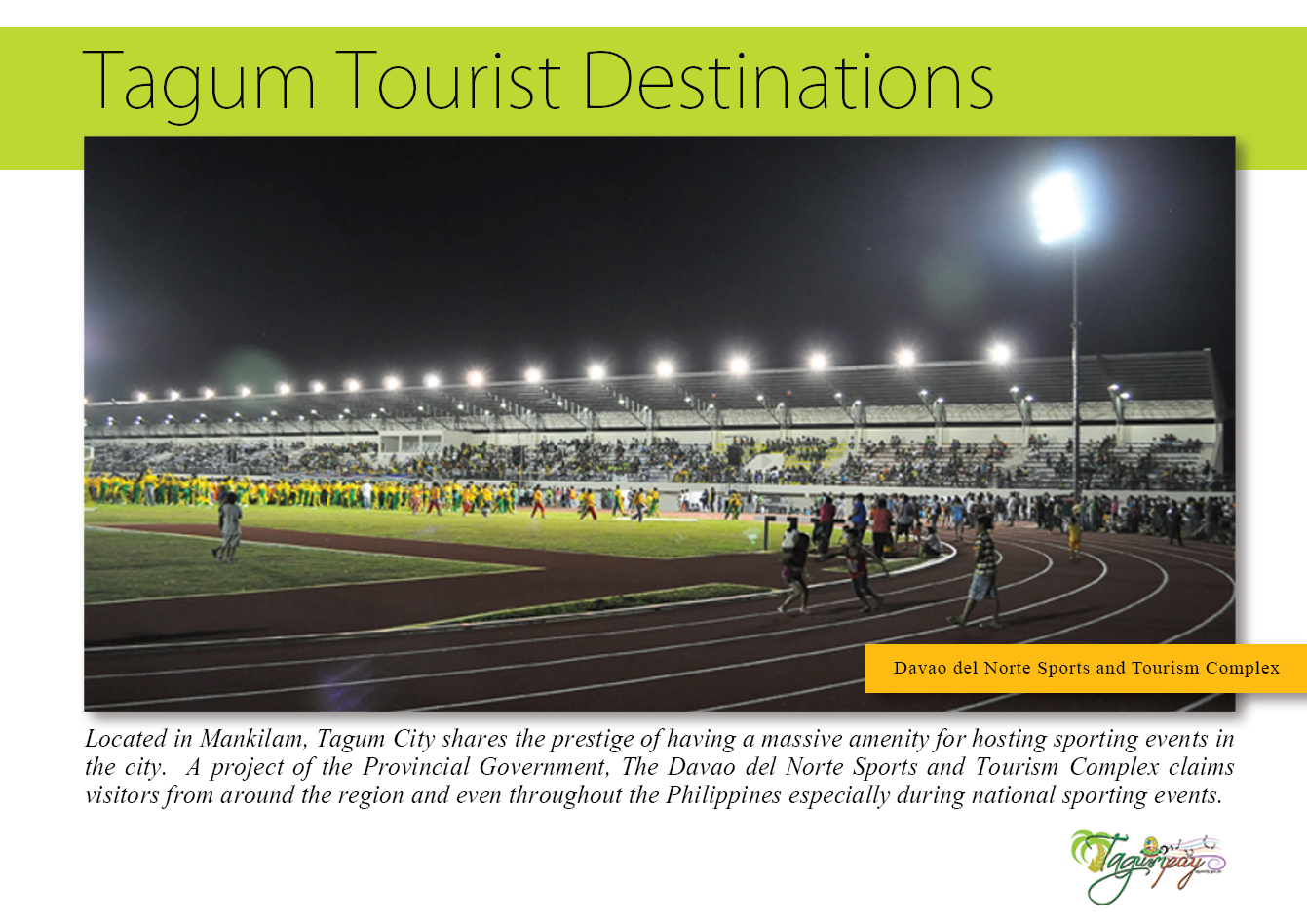 Tagum Tourism Tagum Tourist Destinations Davao del Norte Sports and