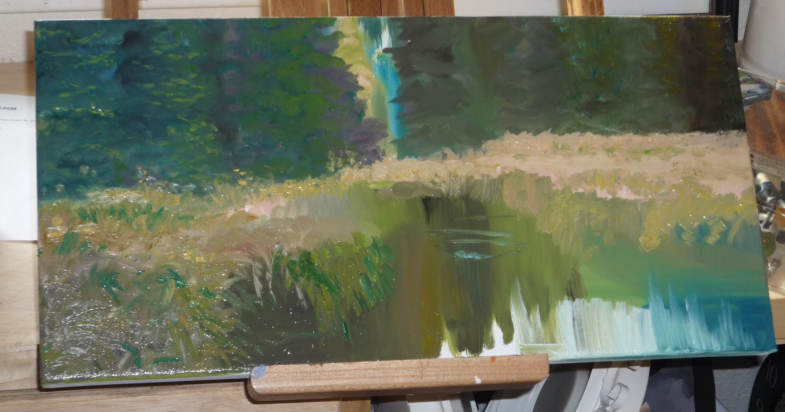 Watercolors by Jen Taylor My First Oil Painting!!