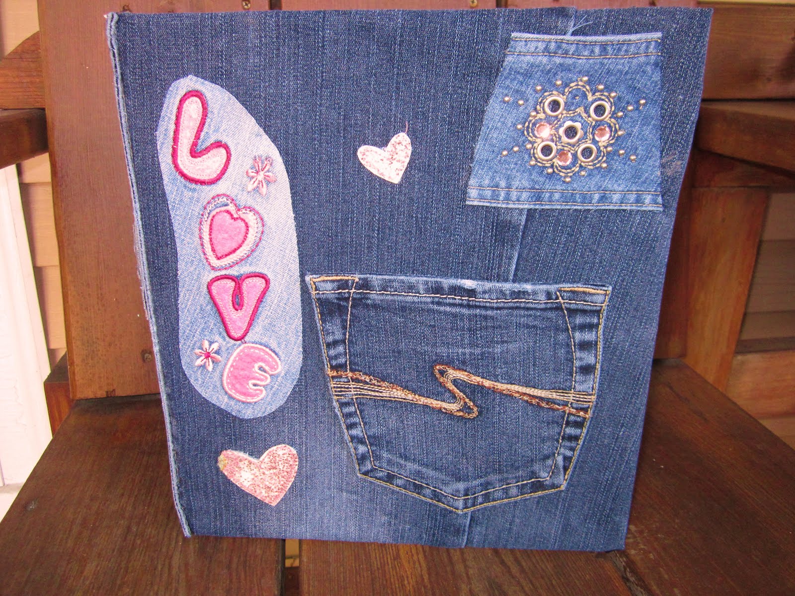 Blue Janes Bags DIY Denim Covered Notebook
