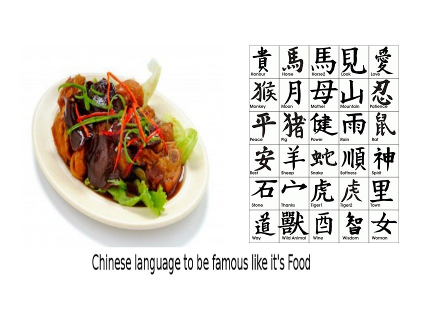 After the Cuisine, Chinese Language is also gaining World Wide Recognition