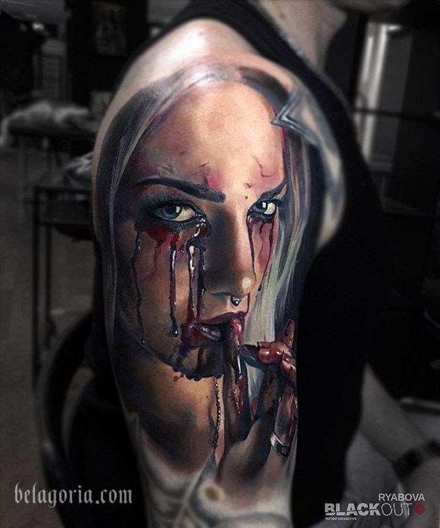 Tatuaje espectacular en estilo realista