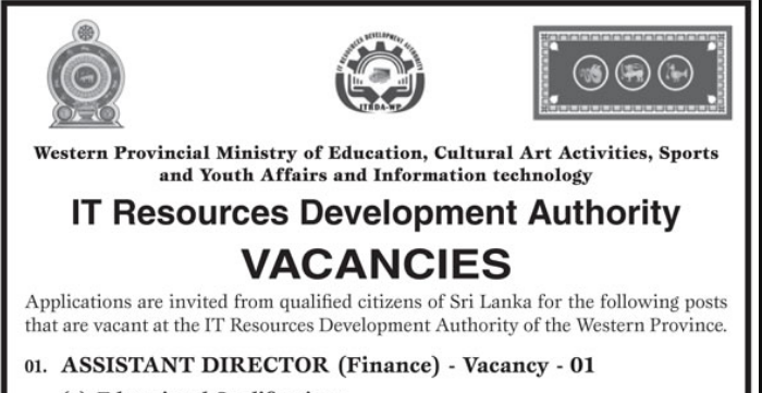 Assistant Director - Finance (Gov Vacancy)