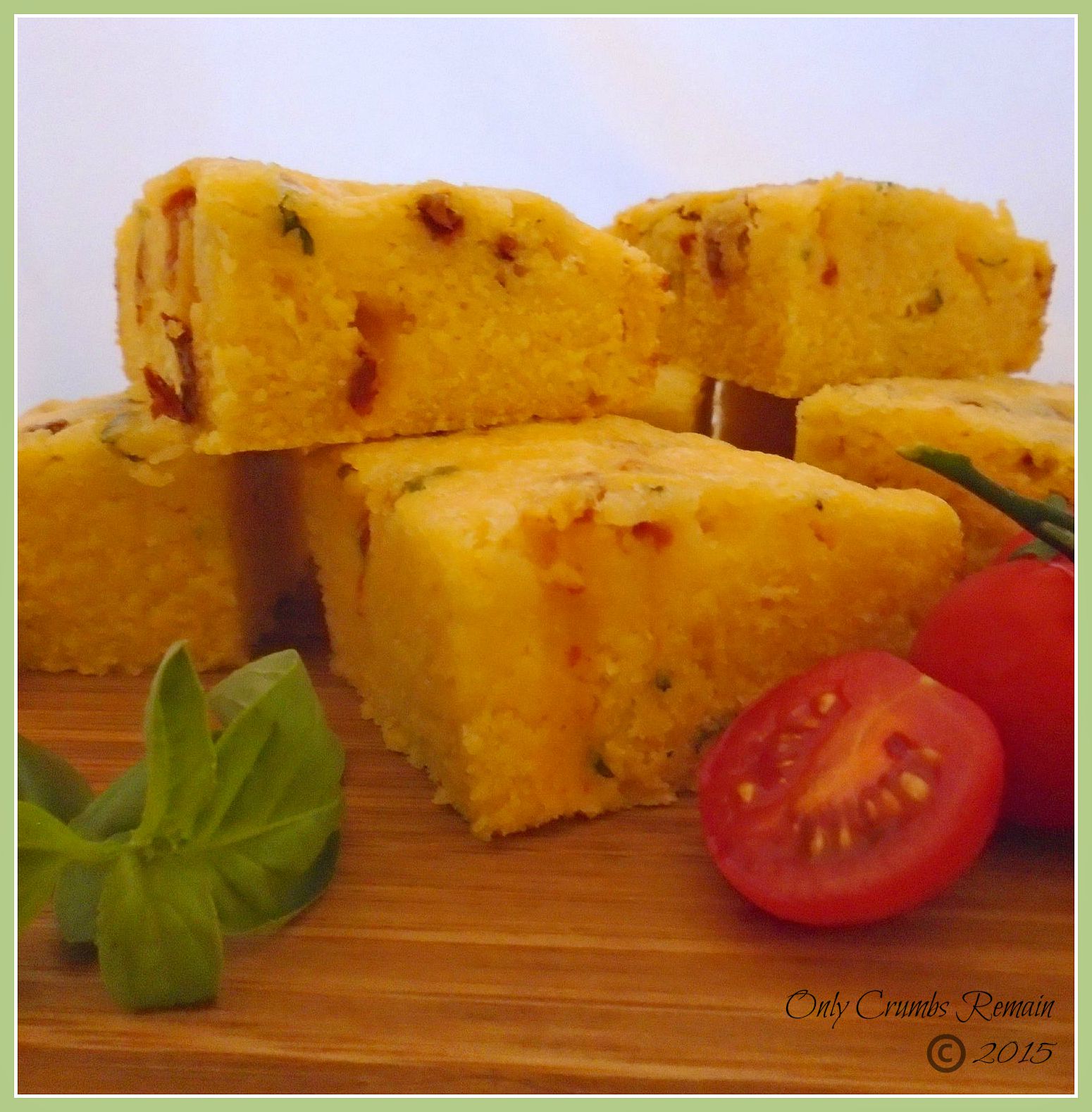 Only Crumbs Remain Corn Bread, with Sundried Tomatoes, Mature Cheddar