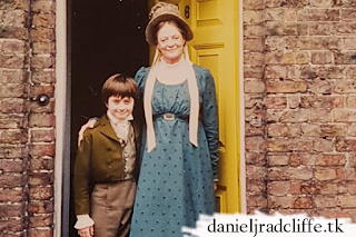 Photos of Daniel Radcliffe on the set of David Copperfield