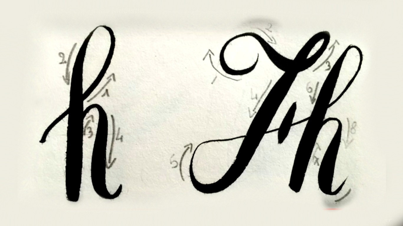 Arte Per Te Corso Di Calligrafia Moderna O Brush Lettering Capitolo 1 Alfabeto In Corsivo