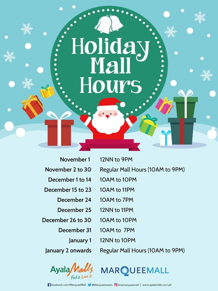 Manila Shopper Malls, Supermarkets & Theme Parks All Saints' Day 2017