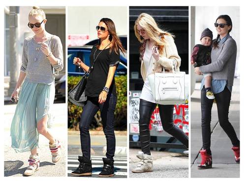 Isabel marant wedge trainers Clearance