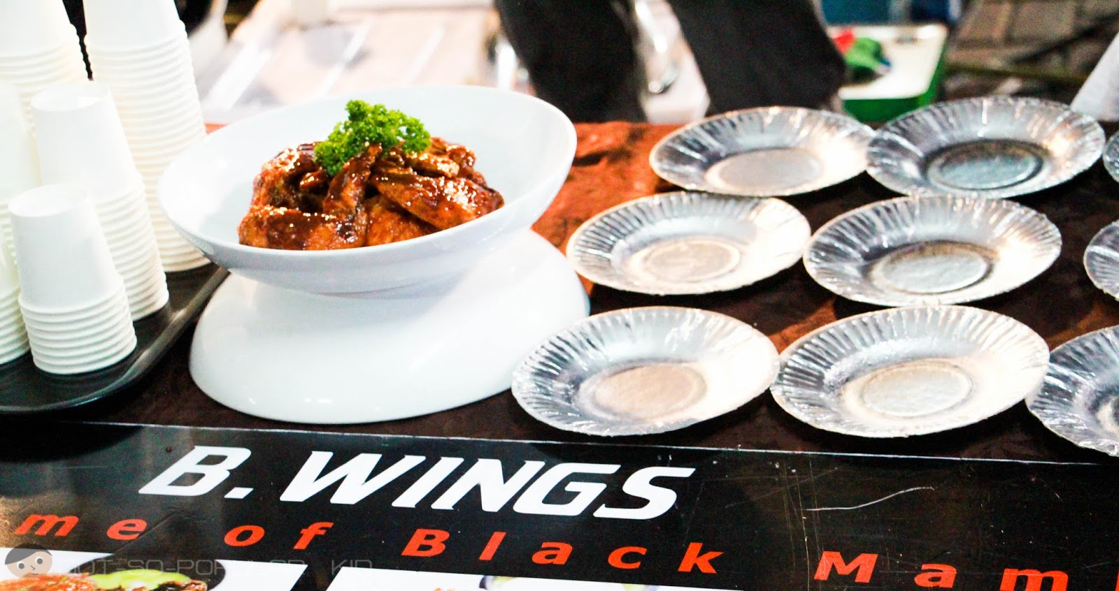 Spicy Black Mamba Buffalo Wings of B.WINGS Restaurant A NotSo